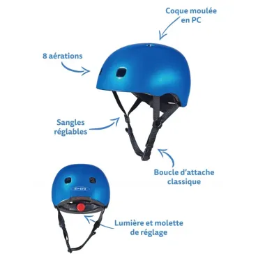 Casque Bleu foncé brillant - Taille S      
