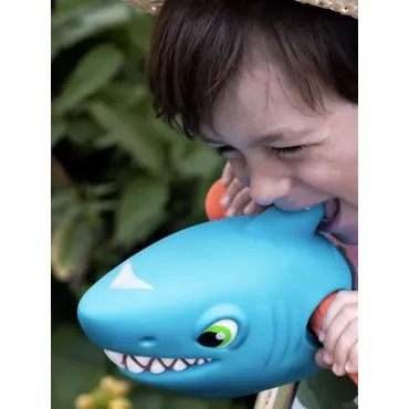 Tête de trottinette -  Requin bleu clair