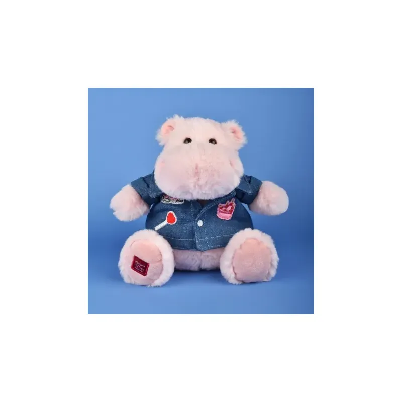 Peluche Hippopotame - PINK MALLOW - 20 cm