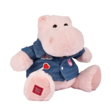 Peluche Hippopotame - PINK MALLOW - 20 cm