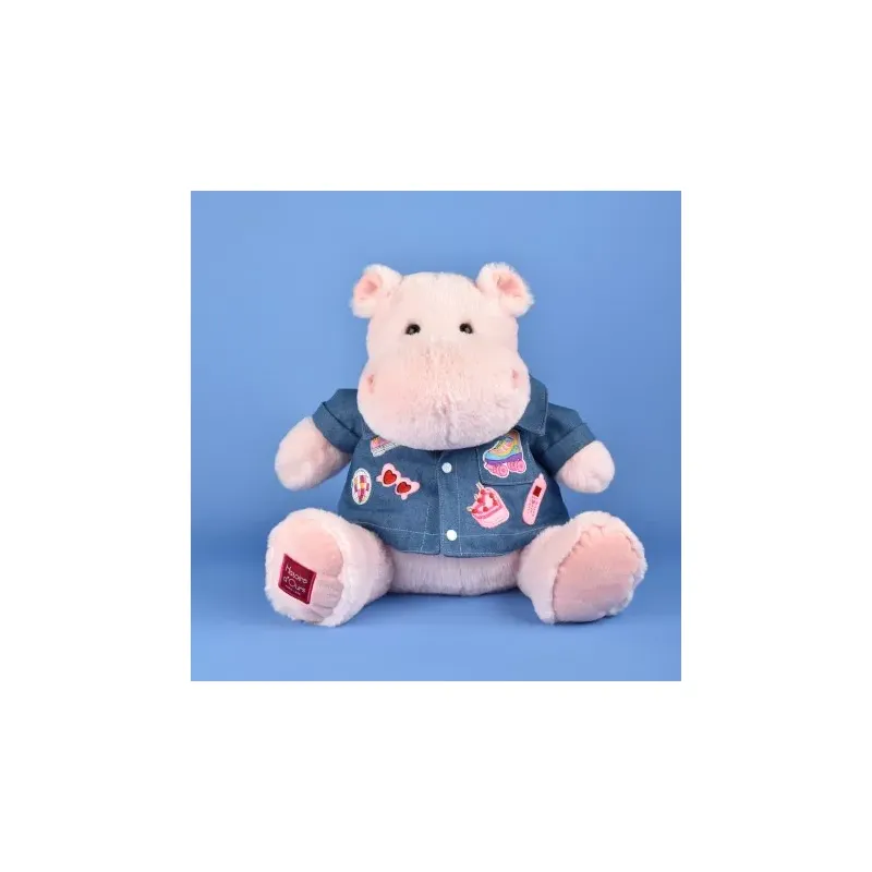Peluche Hippopotame - PINK MALLOW - 38 cm
