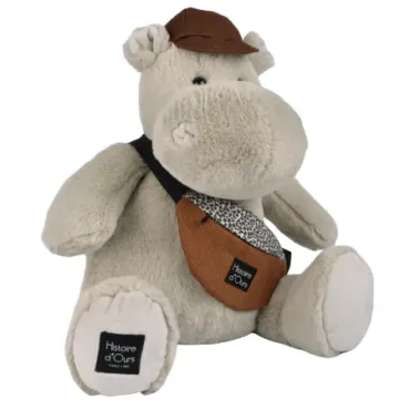 Peluche Hippopotame - HELLO BROOK - 38 cm