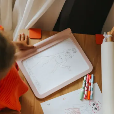 KIDYDRAW-PRO - Tablette lumineuse - Rose