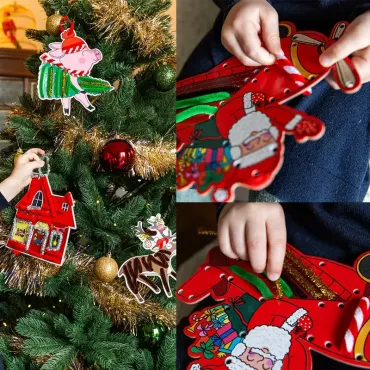 Décorations DIY de Noël à suspendre - Atelier du Père Noël