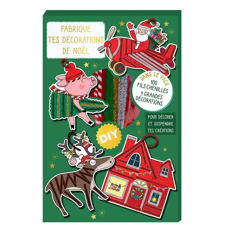 Décorations DIY de Noël à suspendre - Village de Noël