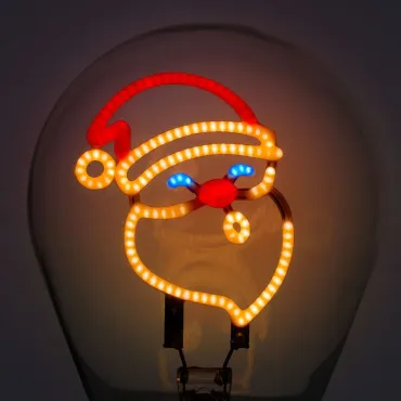 Lampe Décorative de Table en Forme d’Ampoule - Santa Claus