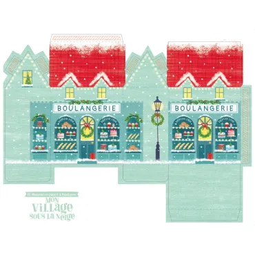 Mon village sous la neige – 25 maisons en papier à assembler