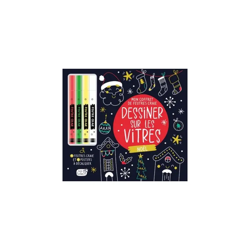 Mon coffret de feutres craie – Noël