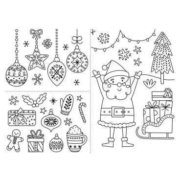 Mon coffret de feutres craie – Noël