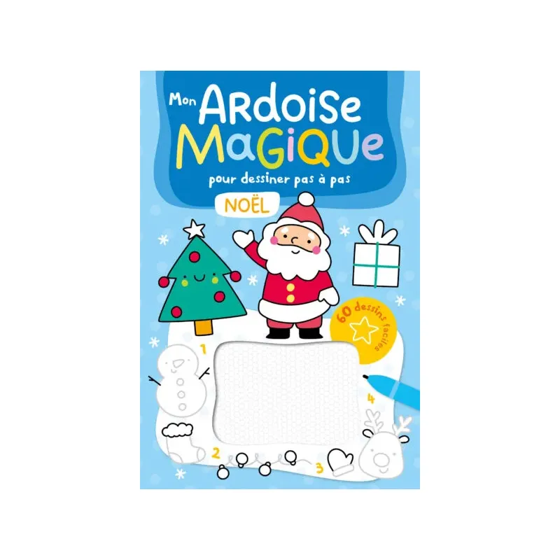 Mon ardoise magique pour dessiner pas à pas – Noël – 60 dessins faciles