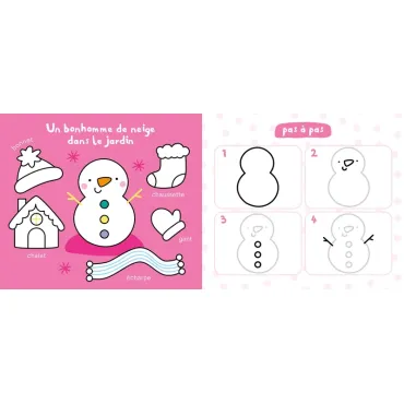 Mon ardoise magique pour dessiner pas à pas – Noël – 60 dessins faciles