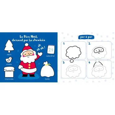 Mon ardoise magique pour dessiner pas à pas – Noël – 60 dessins faciles
