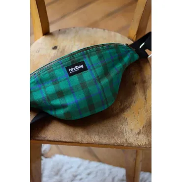 Sac banane Olivia Tartan Vert Garden