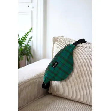 Sac banane Olivia Tartan Vert Garden