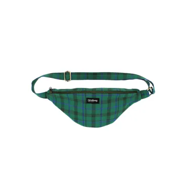 Sac banane L Sasha Tartan Vert