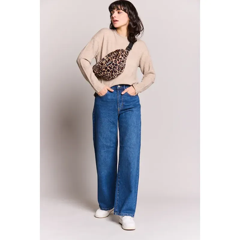 Sac Banane - Olivia Fourrure Leopard