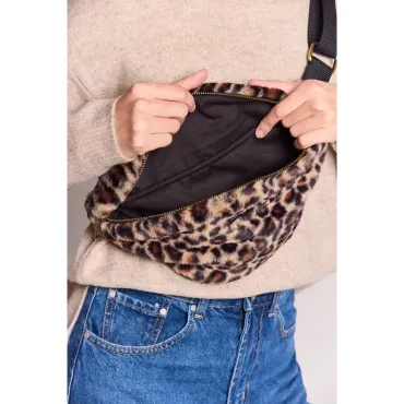 Sac Banane - Olivia Fourrure Leopard