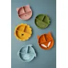 Assiette avec ventouse en silicone et compartiments - Mr. Shark