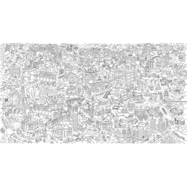 Coloriage XXL - Paris 