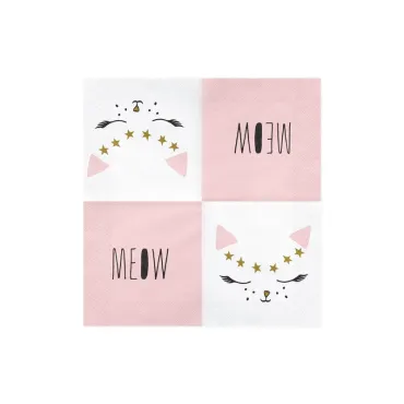 Serviettes de table - Chaton