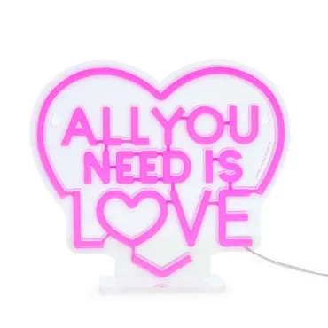 Lampe LED à Effet Néon - All You Need is Love