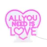 Lampe LED à Effet Néon - All You Need is Love