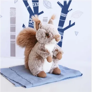 Peluche Ecureuil Beige - 25 cm
