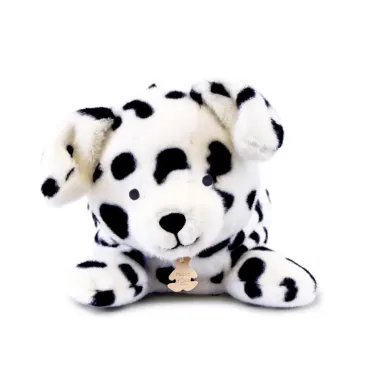 Peluche allongee chien dalmatien leste - Les P'tits Relax - 30 cm
