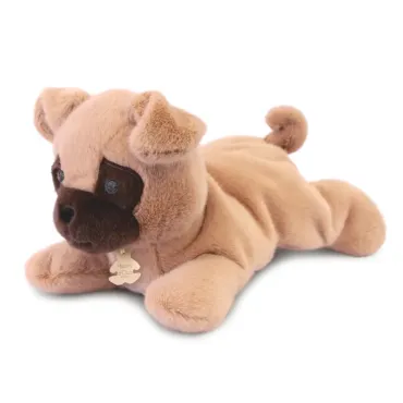 Peluche chien beige...