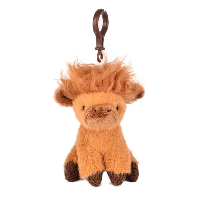 Porte clé Peluche vache ecossaise - Puy du Fou - 15 cm
