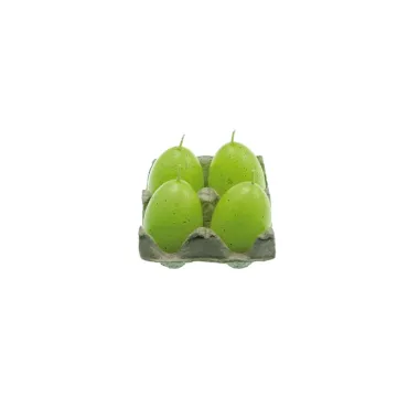 Set 4 bouges œuf vert - 7cm