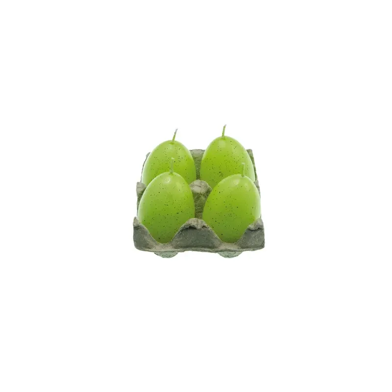 Set 4 bouges œuf vert - 7cm