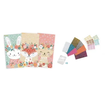 Stick'N Fun - XS mosaïques - Animaux doux