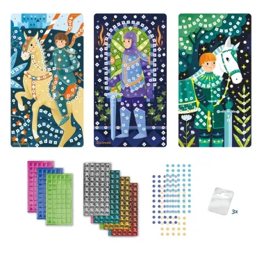 Stick'N Fun - XS mosaïques - Chevaliers