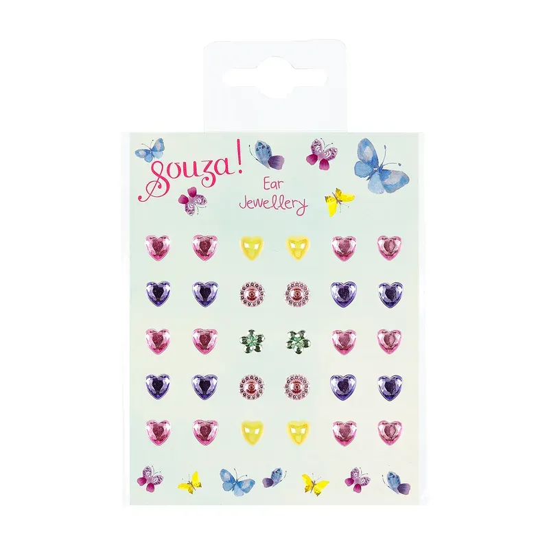 Boucles d'oreilles autocollantes