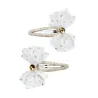 Barettes Fardou blanche - 2 pcs