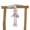 Pantin lapin Rose - 25 cm