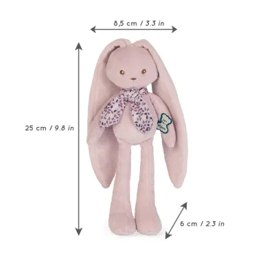 Pantin lapin Rose - 25 cm