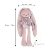 Pantin lapin Rose - 25 cm