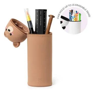 Trousse en Silicone Souple 2-en-1 - Ourson