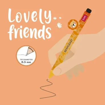 Stylo à Encre Gel - Lovely Friends - Lion