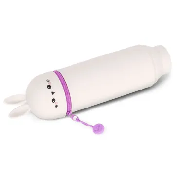 Trousse 2 en 1 en Silicone Bunny « Don't Worry Be Hoppy »