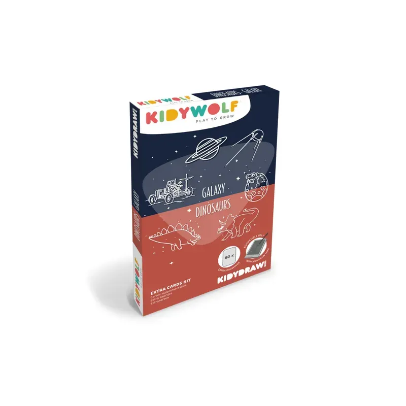 Refill KIDYDRAW-MINI - Thèmes "Galaxie et Dinosaures"