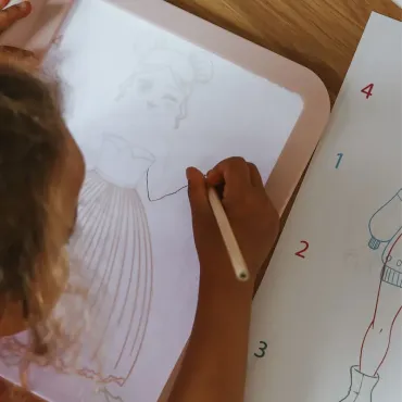 KIDYDRAW-PRO - Tablette lumineuse - Rose