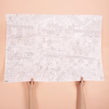 Poster géant à colorier - Dance