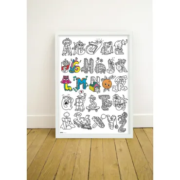 Poster géant à colorier - ABC