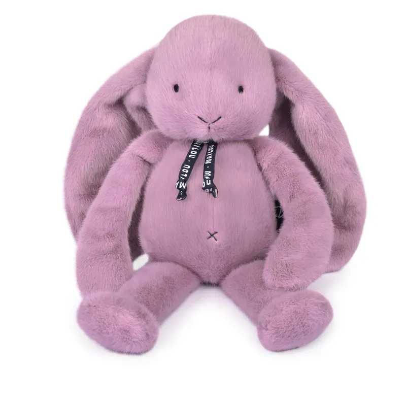 Lapin Méloé - Parme guimauve - 56cm