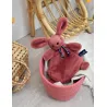 Doudou Lapin - Bois de rose - Dorlotin