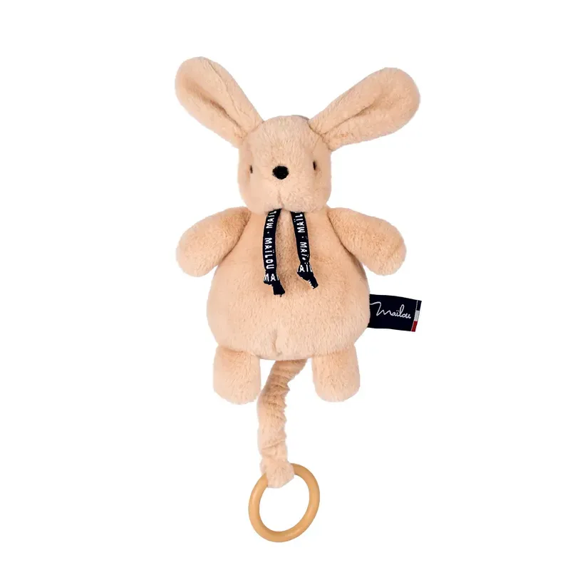 Lapin Dorlotin Boite à musique - Beige