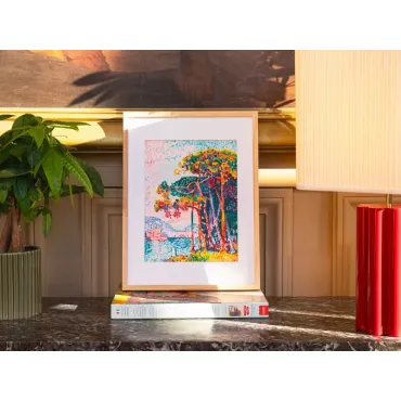 Petit pinceau - Antibes (La Pinède), Paul Signac